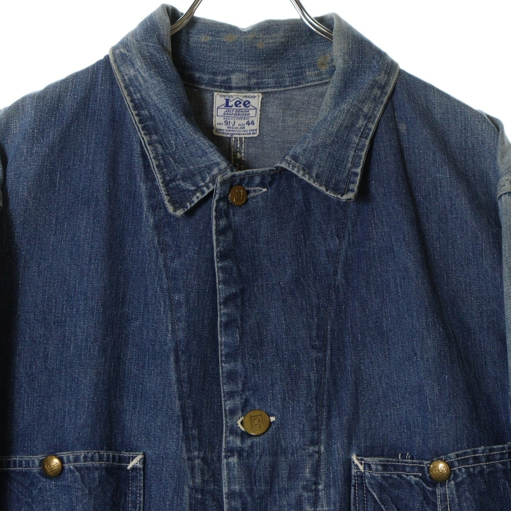 LEE(リー) 40s VINTAGE 91-J Denim Coverall デニム カバーオール ハウスタグ インディゴ