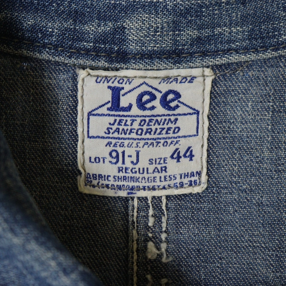 LEE(リー) 40s VINTAGE 91-J Denim Coverall デニム カバーオール ハウスタグ インディゴ