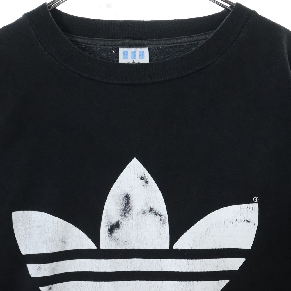 adidas(アディダス) 90s Trefoil Logo S/S Tee トレフォイルロゴ 半袖Tシャツ カットソー USA製 ブラック