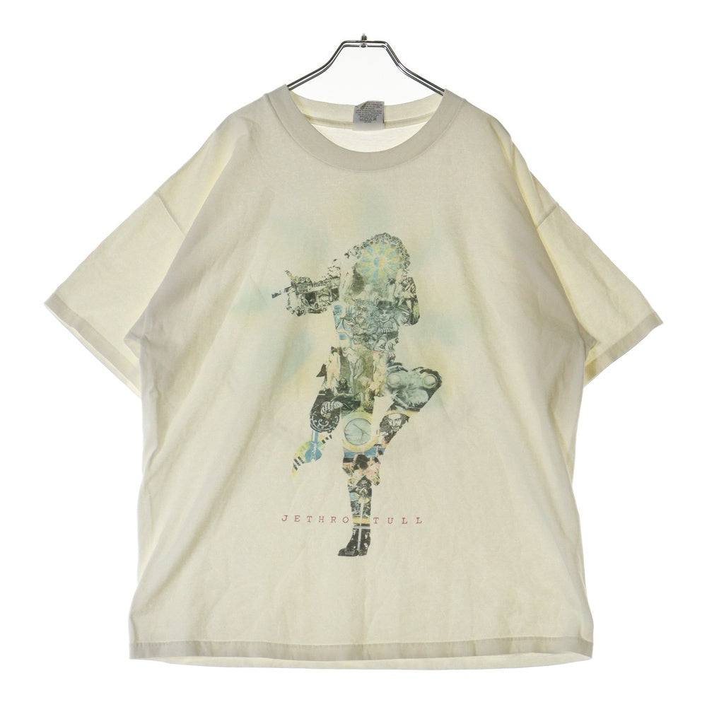 VINTAGE(ヴィンテージ) 90s JETHRO TULL バンドTシャツ 両面プリント 半袖Tシャツ カットソー ジュスロタル ホワイト