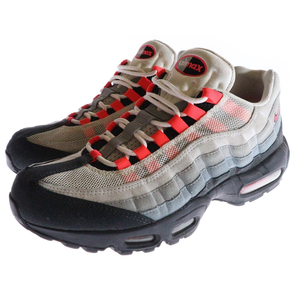 NIKE(ナイキ) AIR MAX 95 SOLAR RED エアマックス95 ソーラーレッド ローカットスニーカー レッド/ホワイト US9.5/27.5cm 6609048-106