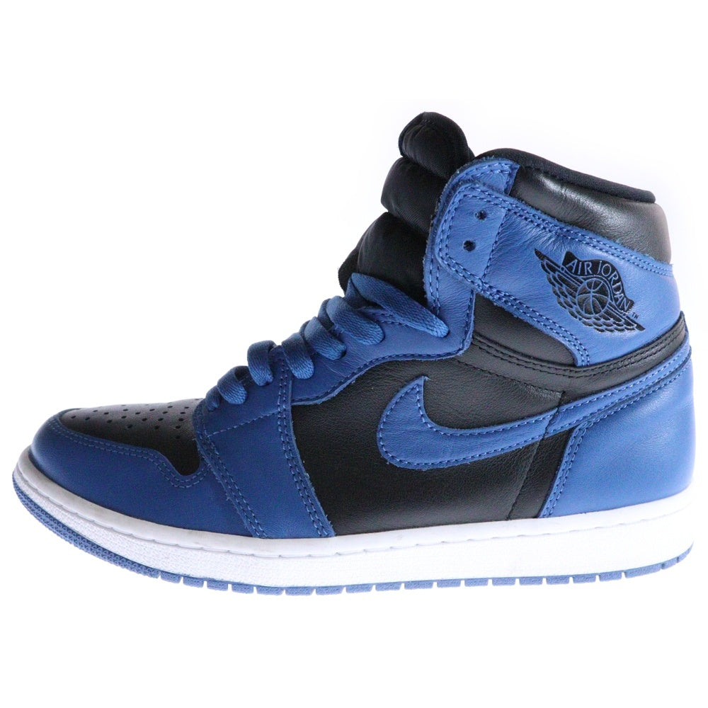 NIKE(ナイキ) AIR JORDAN 1 RETRO HIGH OG エアジョーダン1 レトロ ダークマリーナブルー ハイカットスニーカー ブラック/ブルー 555088-404 US9/27cm