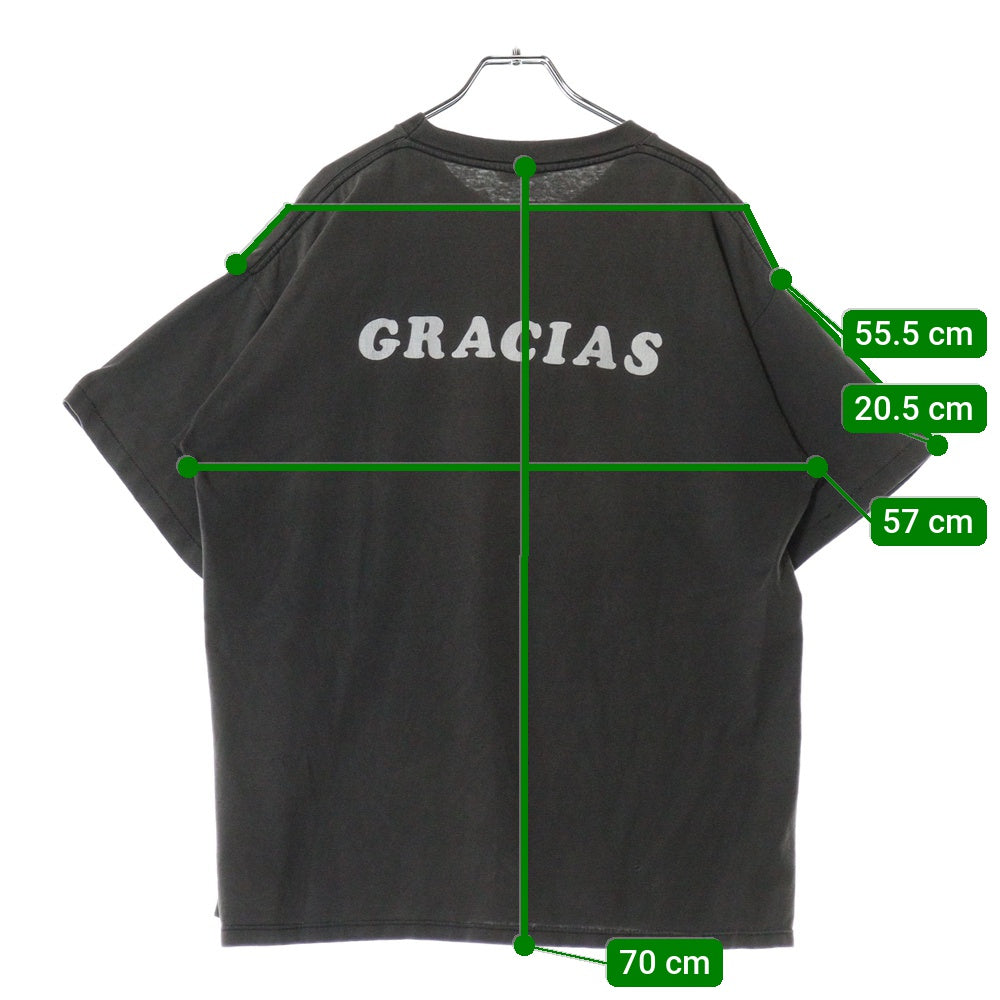 VINTAGE(ヴィンテージ) 90s SONIC YOUTH GRACIAS ソニックユース グラシアス 両面プリント 半袖Tシャツ ブラック