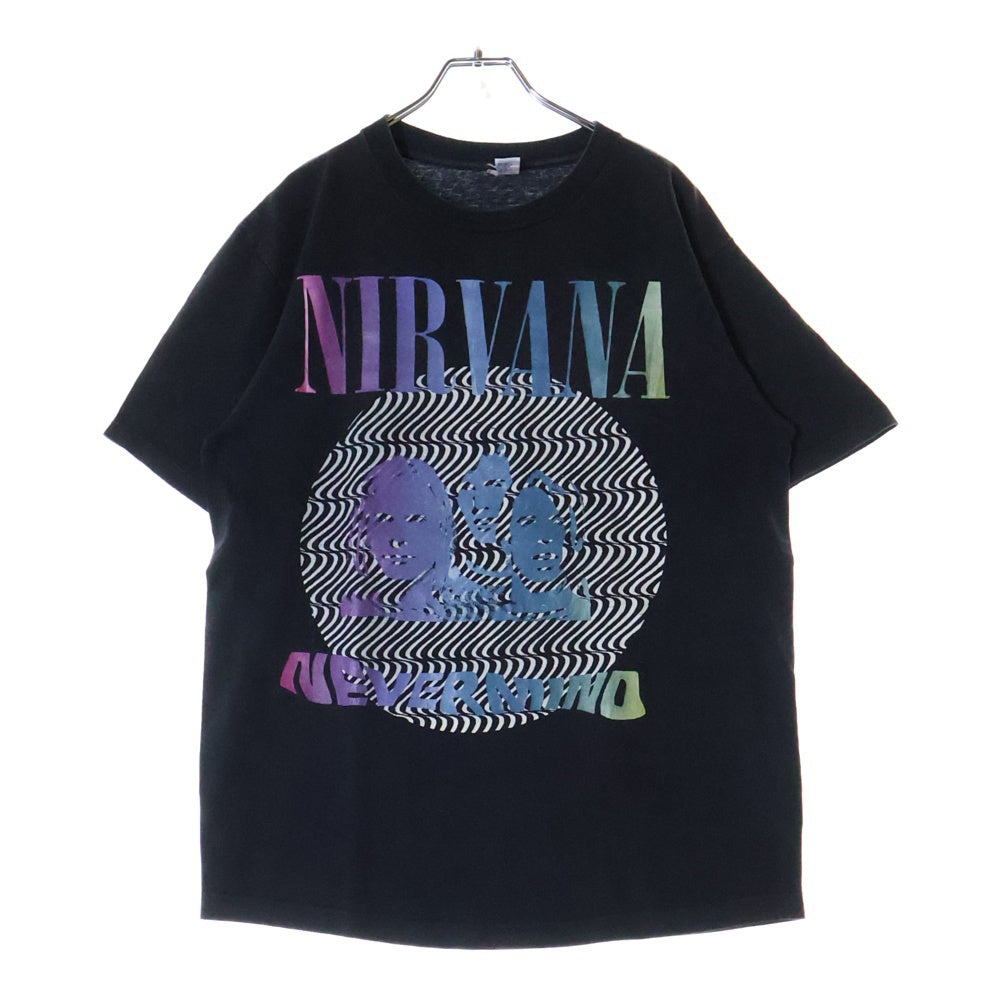 VINTAGE(ヴィンテージ) 90S NIRVANA NEVERMIND BOOTLEG ネバーマインド ブートレグ 両面プリント 半袖Tシャツ ブラック