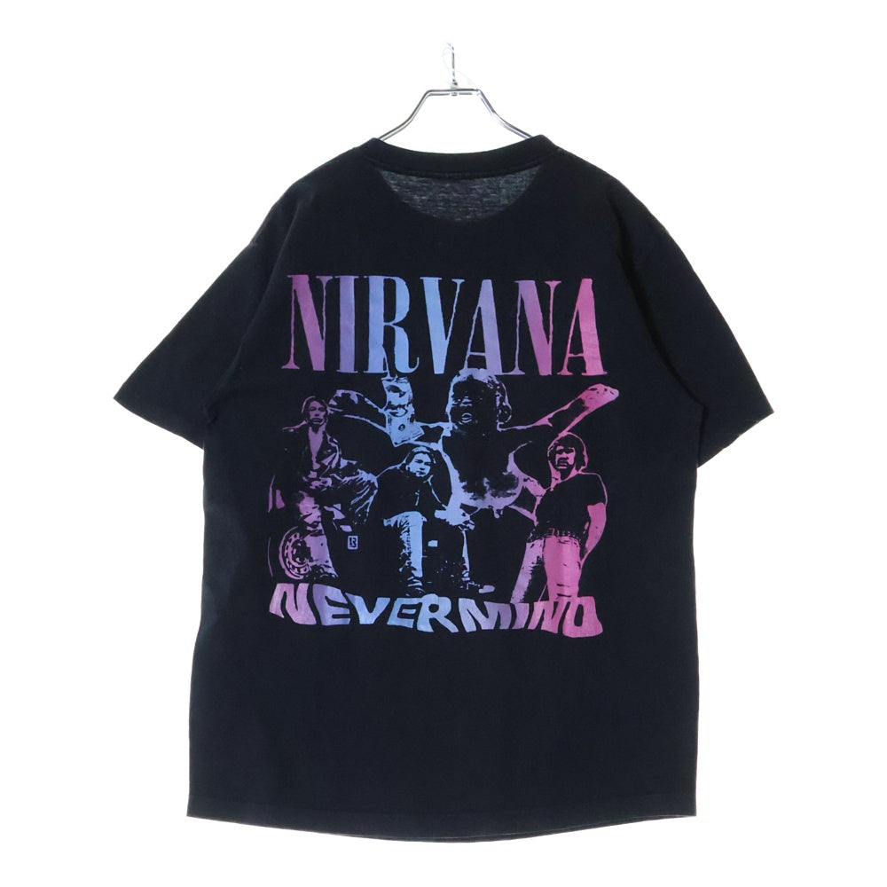 VINTAGE(ヴィンテージ) 90S NIRVANA NEVERMIND BOOTLEG ネバーマインド ブートレグ 両面プリント 半袖Tシャツ ブラック