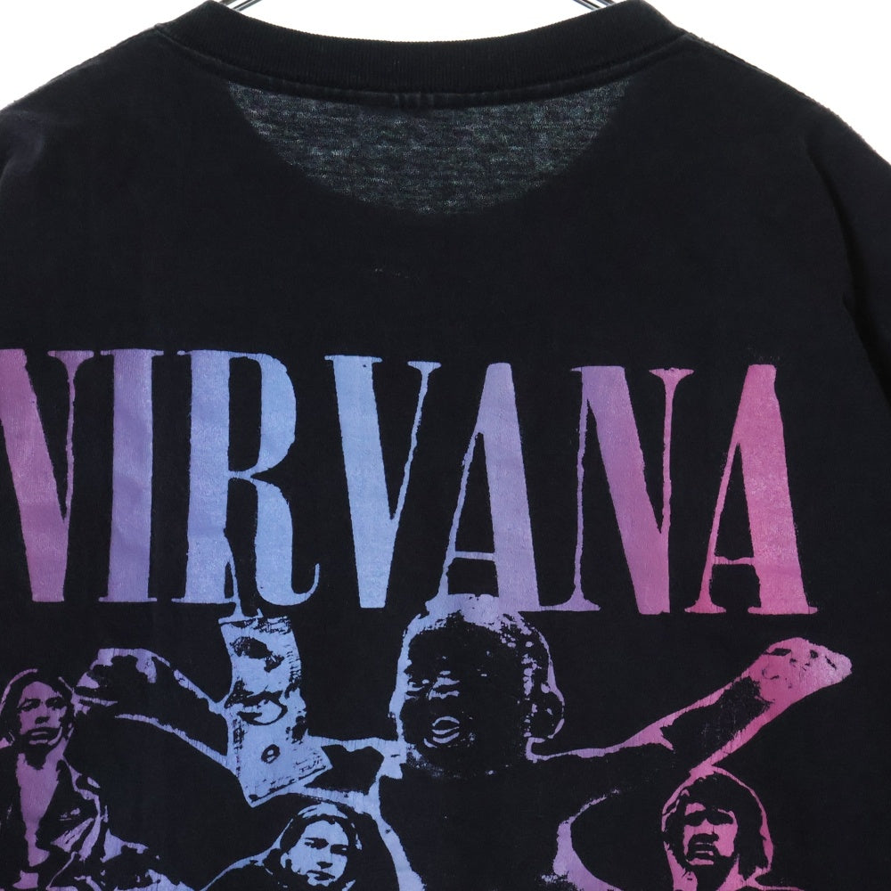 VINTAGE(ヴィンテージ) 90S NIRVANA NEVERMIND BOOTLEG ネバーマインド ブートレグ 両面プリント 半袖Tシャツ ブラック