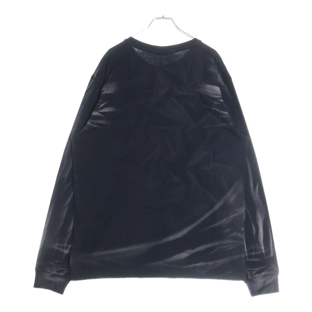 ALEXANDER WANG(アレキサンダーワン) Crease Detailed Long-Sleeve TEE クルーネック長袖Tシャツ 長袖カットソー UCC1251782 ブラック