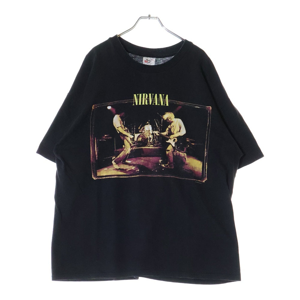 VINTAGE(ヴィンテージ) 90s NIRVANA FROM THE MUDDY BANKS TEE ニルヴァーナ フロントプリント半袖Tシャツ カットソー ブラック
