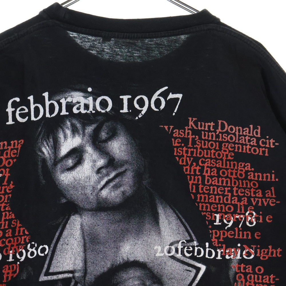 VINTAGE(ヴィンテージ) 90s NIRVANA Kurt Cobain Bootleg TEE ニルヴァーナ カートコバーン ブートレグ 両面プリント半袖Tシャツ カットソー ブラック