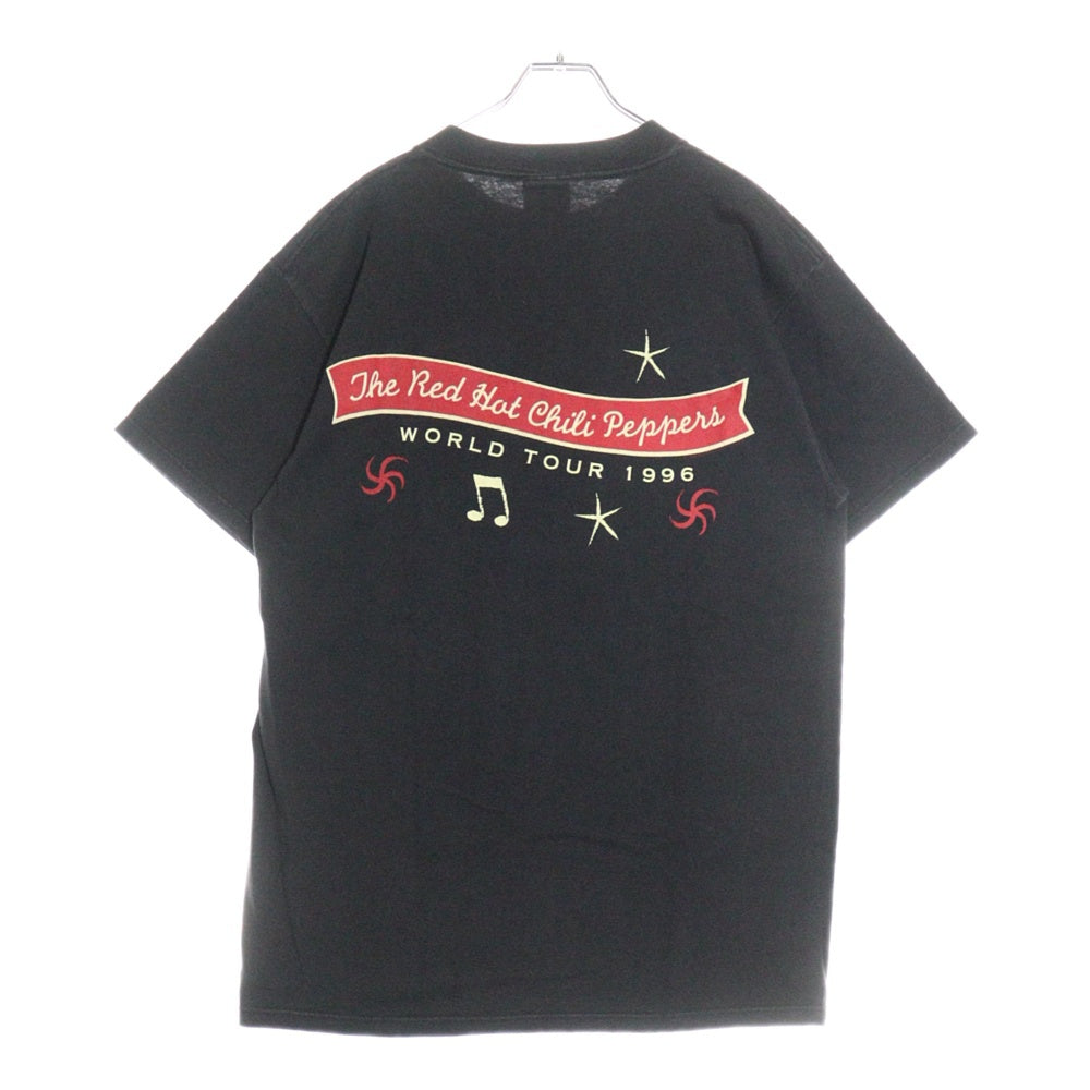 VINTAGE(ヴィンテージ) 90S RED HOT CHILI PEPPERS ONE HOT MINUTE レッドホットチリペッパーズ ワンホットミニッツ 両面プリント 半袖Tシャツ ブラック