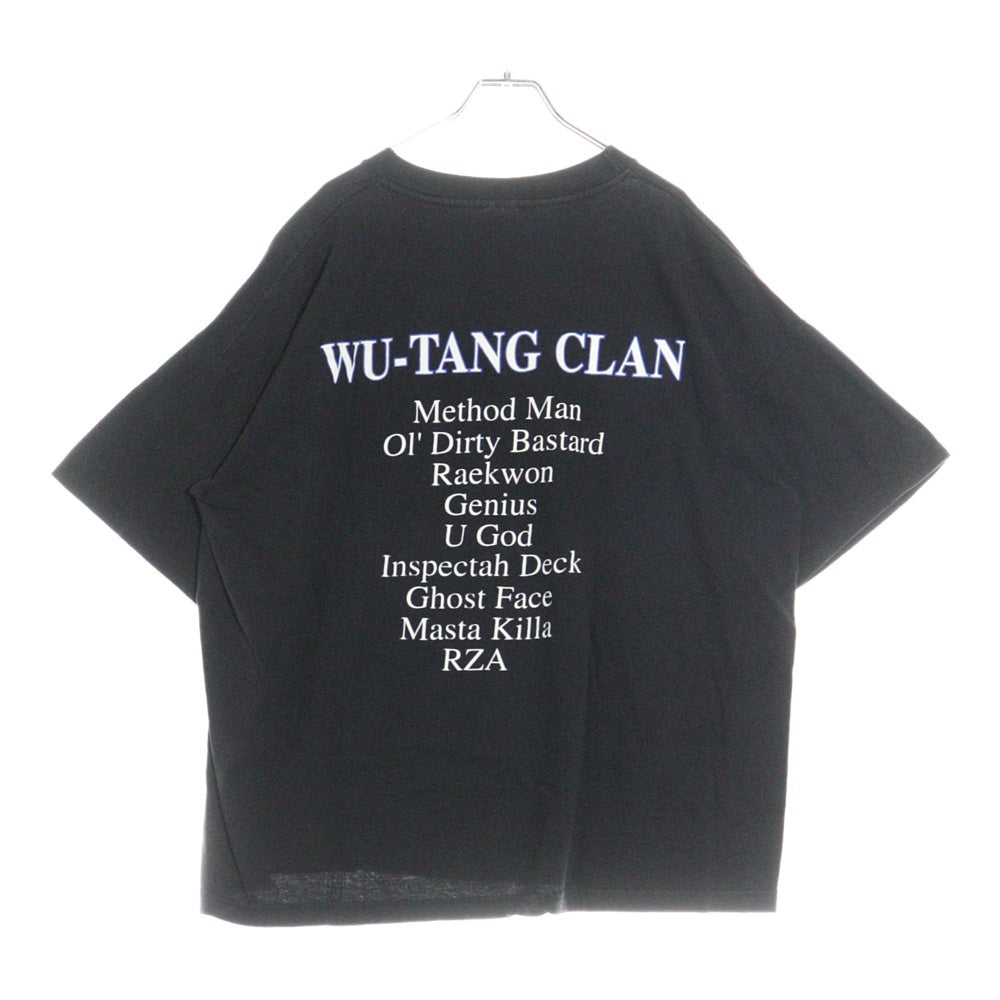 VINTAGE(ヴィンテージ) 90S WU-TANG CLAN WU-TANG MEMBER ウータンクラン 両面プリント 半袖Tシャツ ブラック