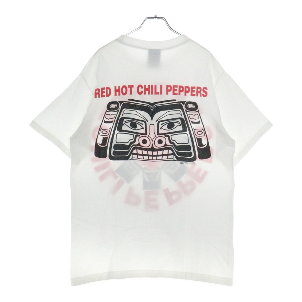 VINTAGE(ヴィンテージ) 90S Red Hot Chili Peppers Double Side Aztec レッドホットチリペッパーズ 両面プリント 半袖Tシャツ ホワイト