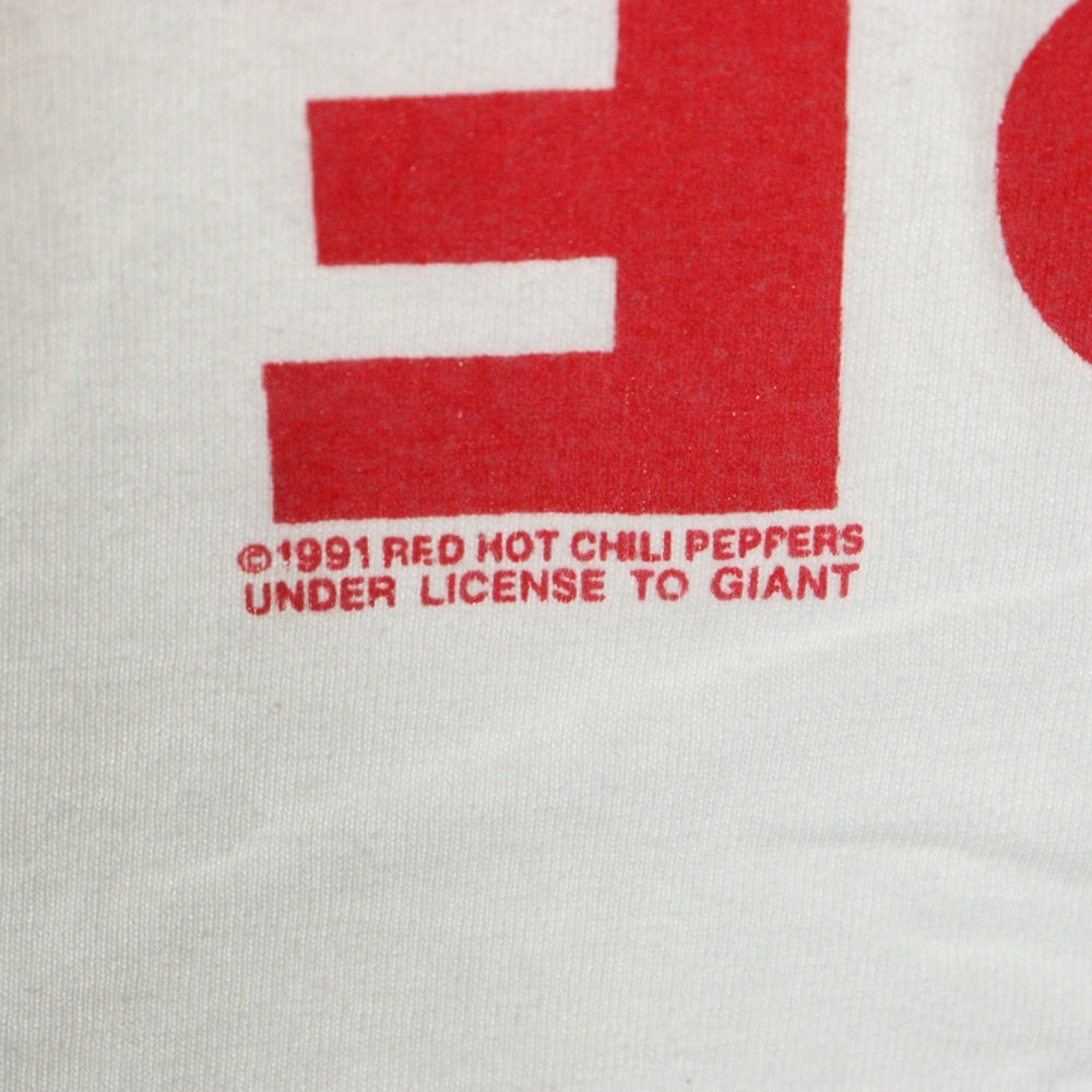 VINTAGE(ヴィンテージ) 90S Red Hot Chili Peppers Double Side Aztec レッドホットチリペッパーズ 両面プリント 半袖Tシャツ ホワイト