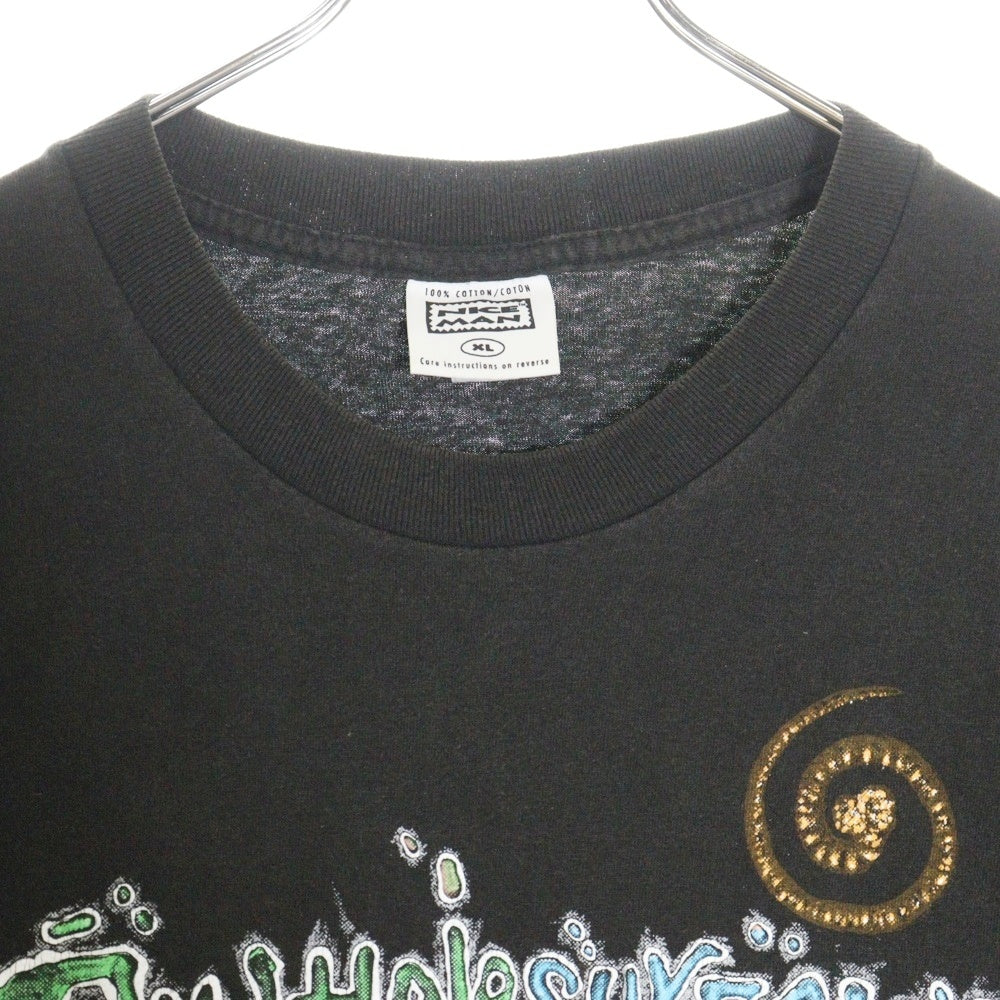 VINTAGE(ヴィンテージ) 90S BUTTHOLE SURFERS 1994 FILLER UP GAS STATION MAN バットホール・サーファーズ 両面プリント 半袖Tシャツ ブラック