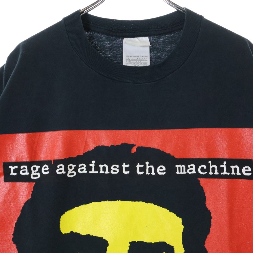 VINTAGE(ヴィンテージ) 90S RAGE AGAINST THE MACHINE CHE GUEVARA レイジアゲインストザマシーン 両面プリント 半袖Tシャツ ブラック
