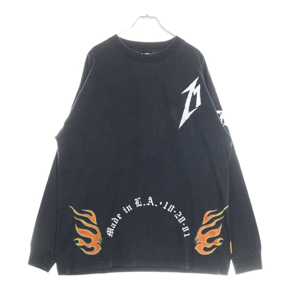 VINTAGE(ヴィンテージ) 90S METALLICA SAN FRANCISCO 15 YEARS LS TEE メタリカ サンフランシスコ 15周年記念 両面プリント ロングスリーブ 長袖Tシャツ カットソー ブラック