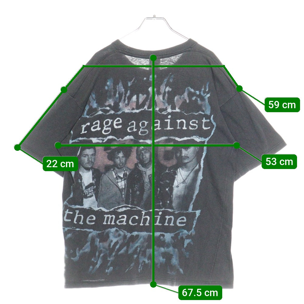 VINTAGE(ヴィンテージ) 90s RAGE AGAINST THE MACHINE BOMBTRACK CHE GUEVARA BOOTLEG レイジアゲインストザマシーン ブートレグ 両面プリント 半袖tシャツ ブラック