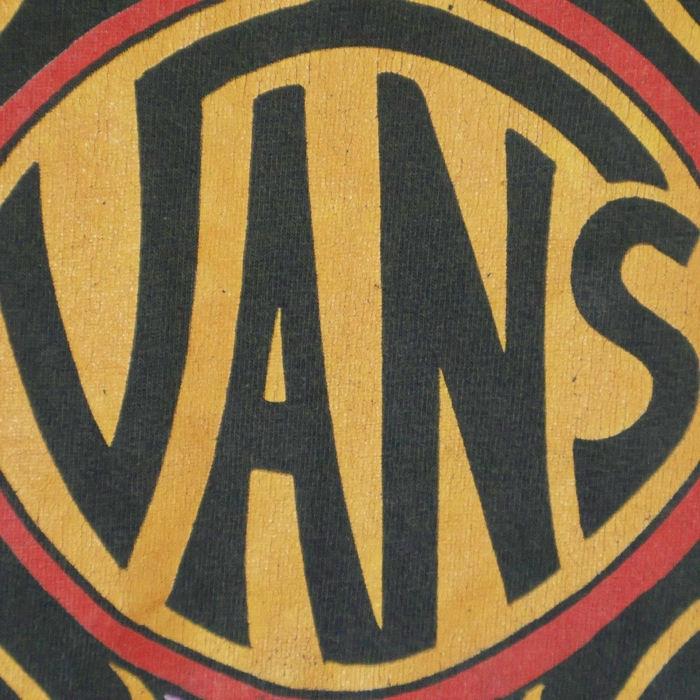 VINTAGE(ヴィンテージ) 90s USA製 HANES VANS TEE バンズ ロゴプリント半袖Tシャツ カットソー ブラック