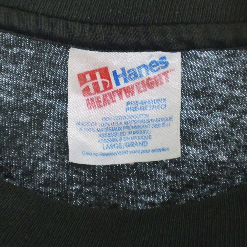 VINTAGE(ヴィンテージ) 90s USA製 HANES VANS TEE バンズ ロゴプリント半袖Tシャツ カットソー ブラック