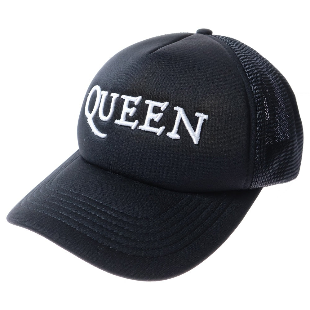 VINTAGE(ヴィンテージ) 00s Queen official merch 2008 クイーン ロゴキャップ メッシュバック ハット 帽子 ブラック