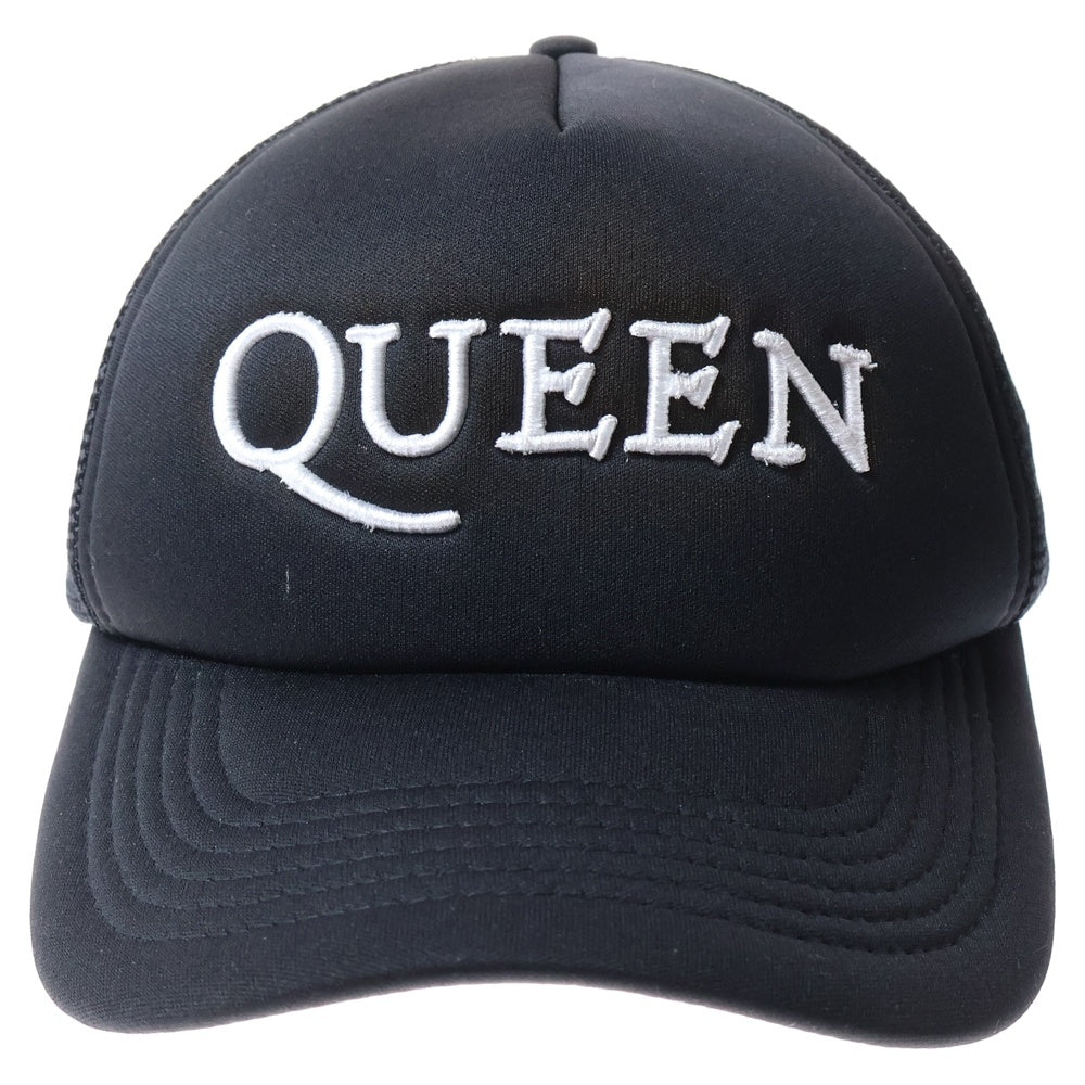 VINTAGE(ヴィンテージ) 00s Queen official merch 2008 クイーン ロゴキャップ メッシュバック ハット 帽子 ブラック