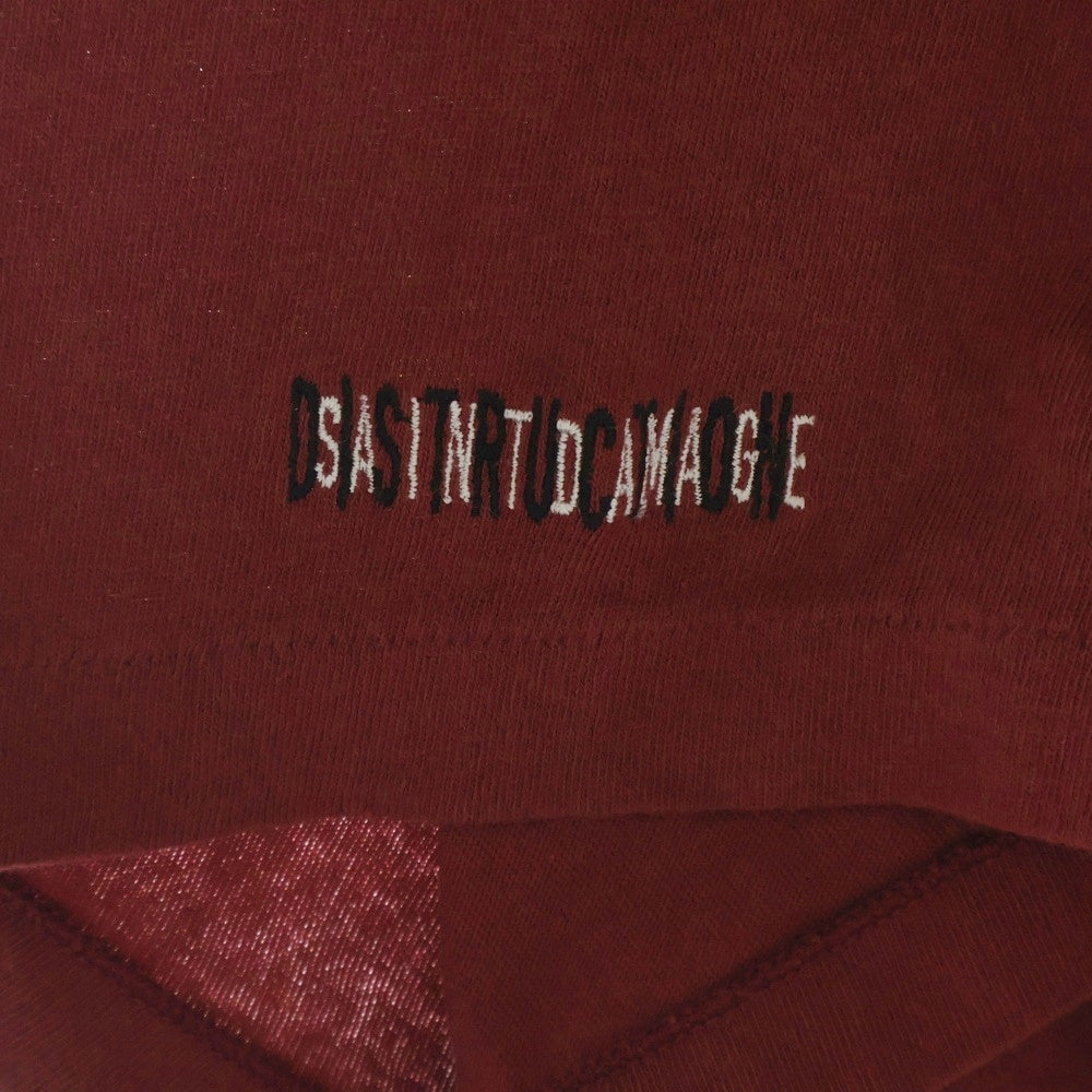SAINT MICHAEL(セントマイケル) 25SS ? SS TEE SM-HR8-0000-030 ?プリントTシャツ 半袖カットソー バーガンディ