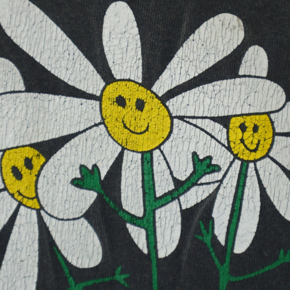 SAINT MICHAEL(セントマイケル) 25AW DE LA SOUL DLS_SS TEE SM-HR1-0000-C18 デラ ソウル 両面プリント半袖Tシャツ カットソー ダークグレー