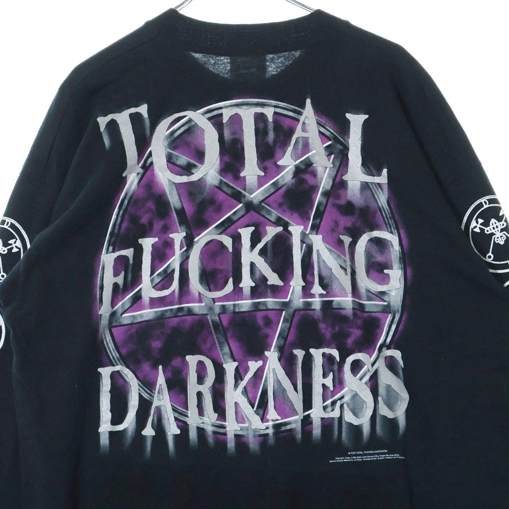 VINTAGE(ヴィンテージ) CRADLE OF FILTH TOTAL FUCKING DARKNESS クレイドルオブフィルス 両面プリント ロングスリーブ 長袖Tシャツ