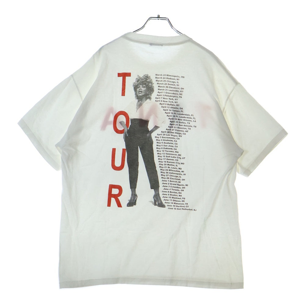 VINTAGE(ヴィンテージ) 90-00S TINA TURNER TWENTY FOUR SEVEN 両面プリント 半袖Tシャツ