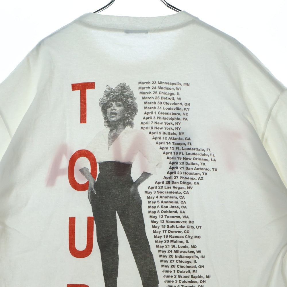 VINTAGE(ヴィンテージ) 90-00S TINA TURNER TWENTY FOUR SEVEN 両面プリント 半袖Tシャツ
