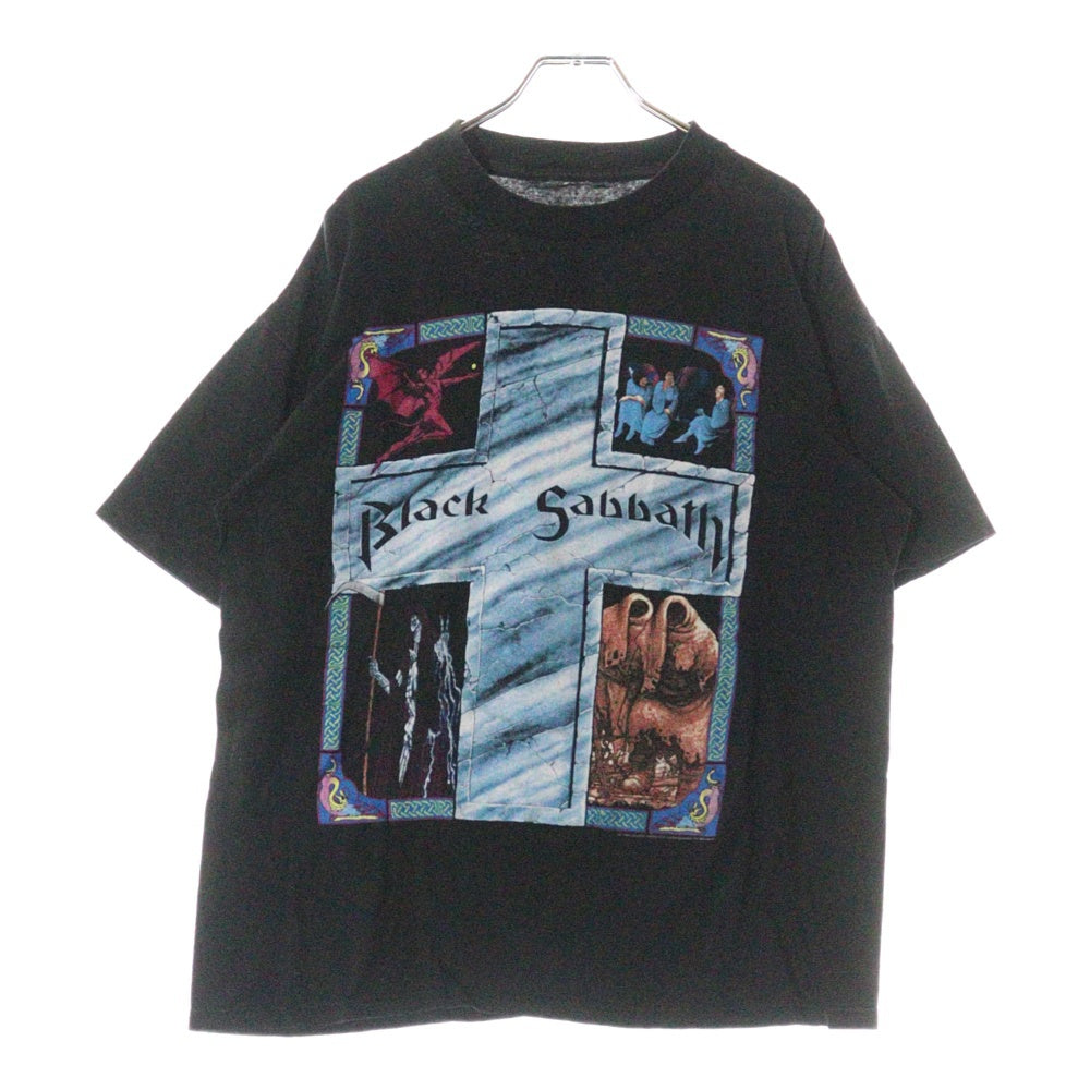 VINTAGE(ヴィンテージ) 90S BLACK SABBATH 1992 ブラックサバス 両面プリント 半袖Tシャツ ブラック