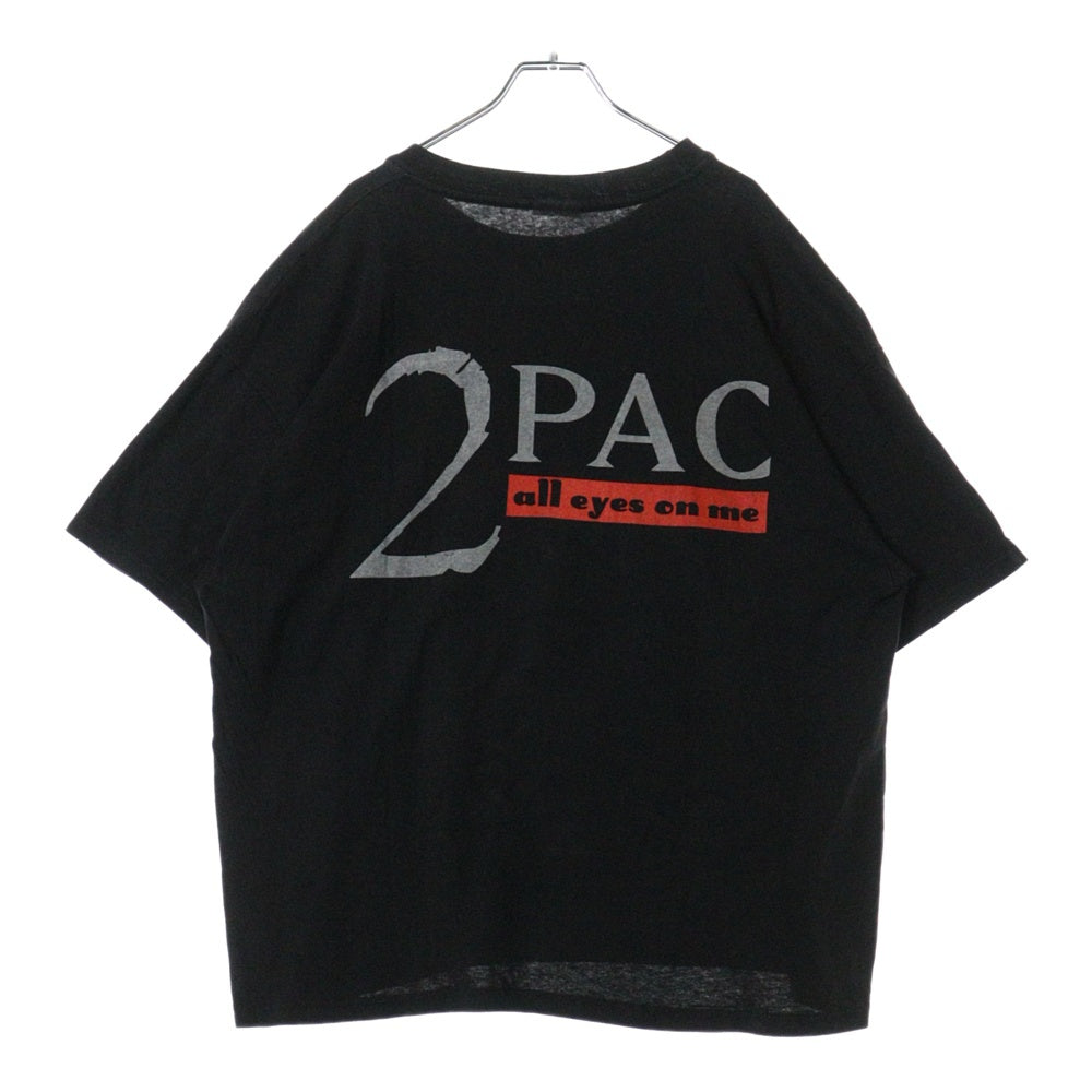 VINTAGE(ヴィンテージ) 90S 2pac all eyes on me 2パック 両面プリント 半袖Tシャツ カットソー ブラック