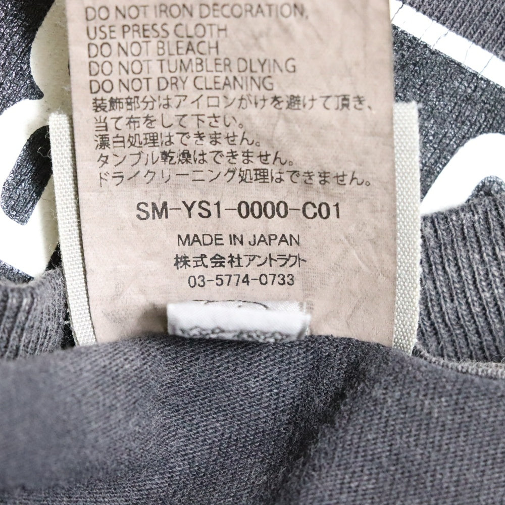 SAINT MICHAEL(セントマイケル) 24AW CP SS TEE SMILE ヴィンテージ加工プリントTシャツ SM-YS1-0000-C01