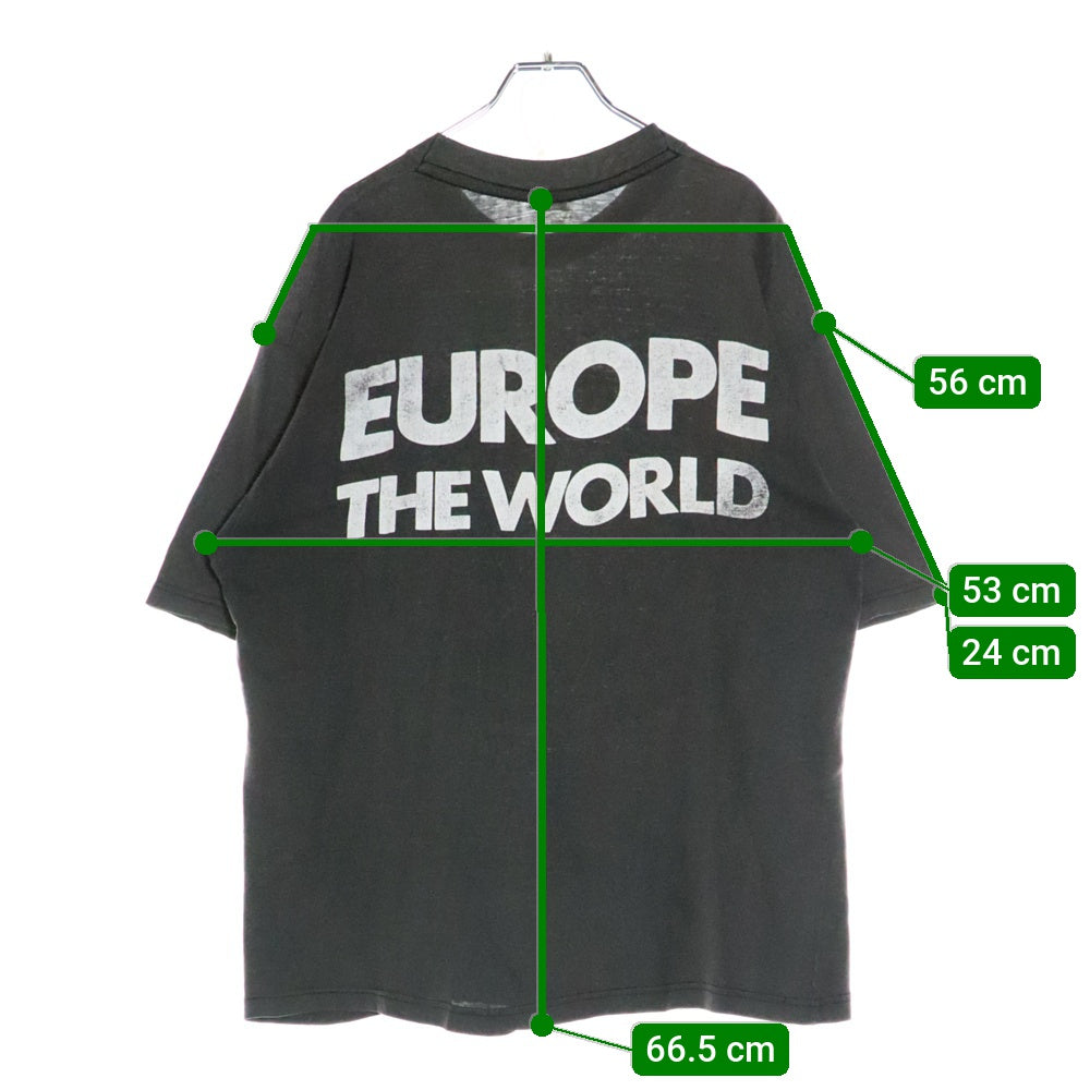 VINTAGE(ヴィンテージ) 90s BON JOVI ALL AROUND THE WORLD 89/90 TEE ボンジョビ 両面プリント半袖Tシャツ カットソー ブラック