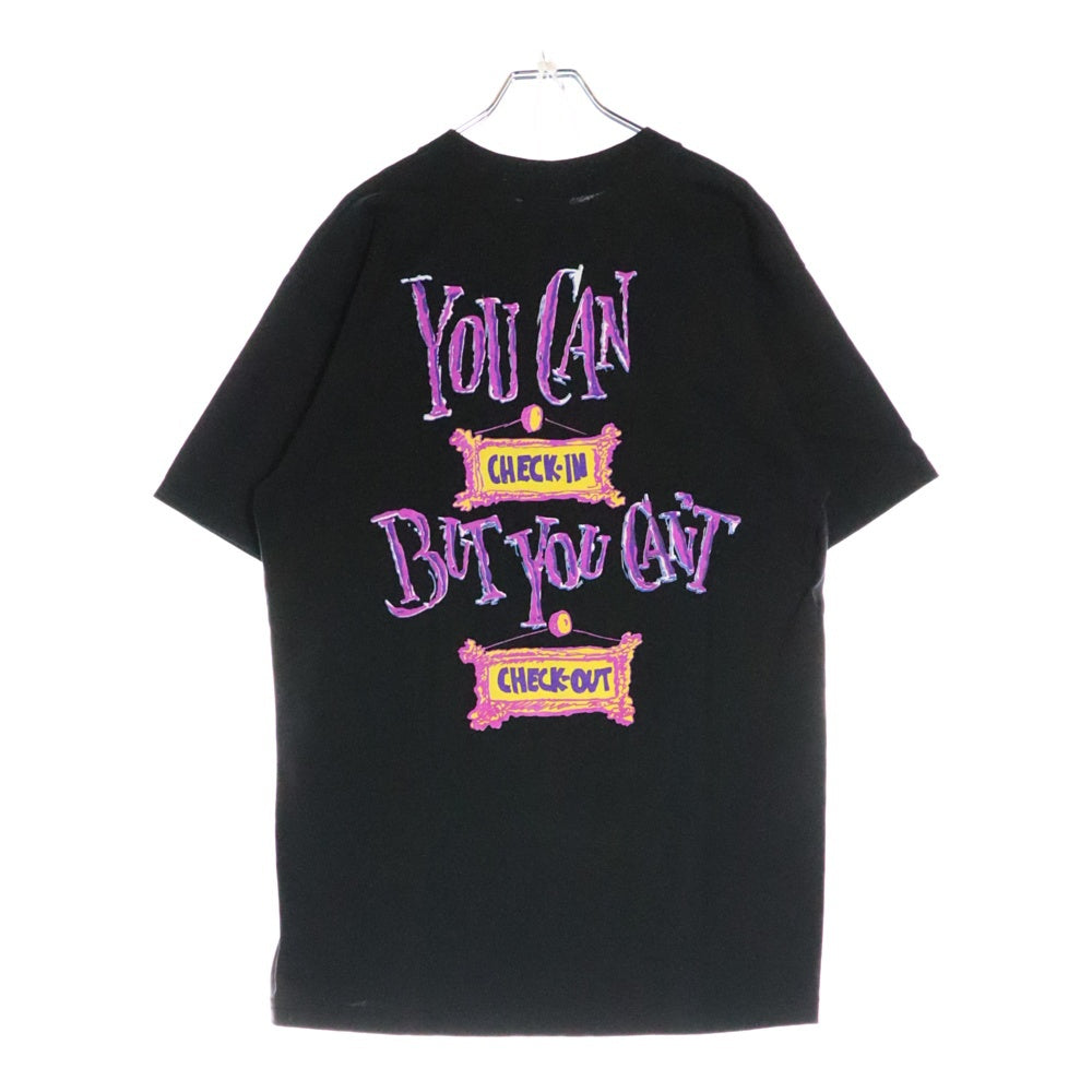 VINTAGE(ヴィンテージ) DISNEY THE TWILIGHT ZONE TOWER OF TERROR ディズニー タワーオブテラー 半袖Tシャツ ブラック