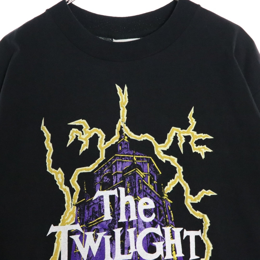 VINTAGE(ヴィンテージ) DISNEY THE TWILIGHT ZONE TOWER OF TERROR ディズニー タワーオブテラー 半袖Tシャツ ブラック