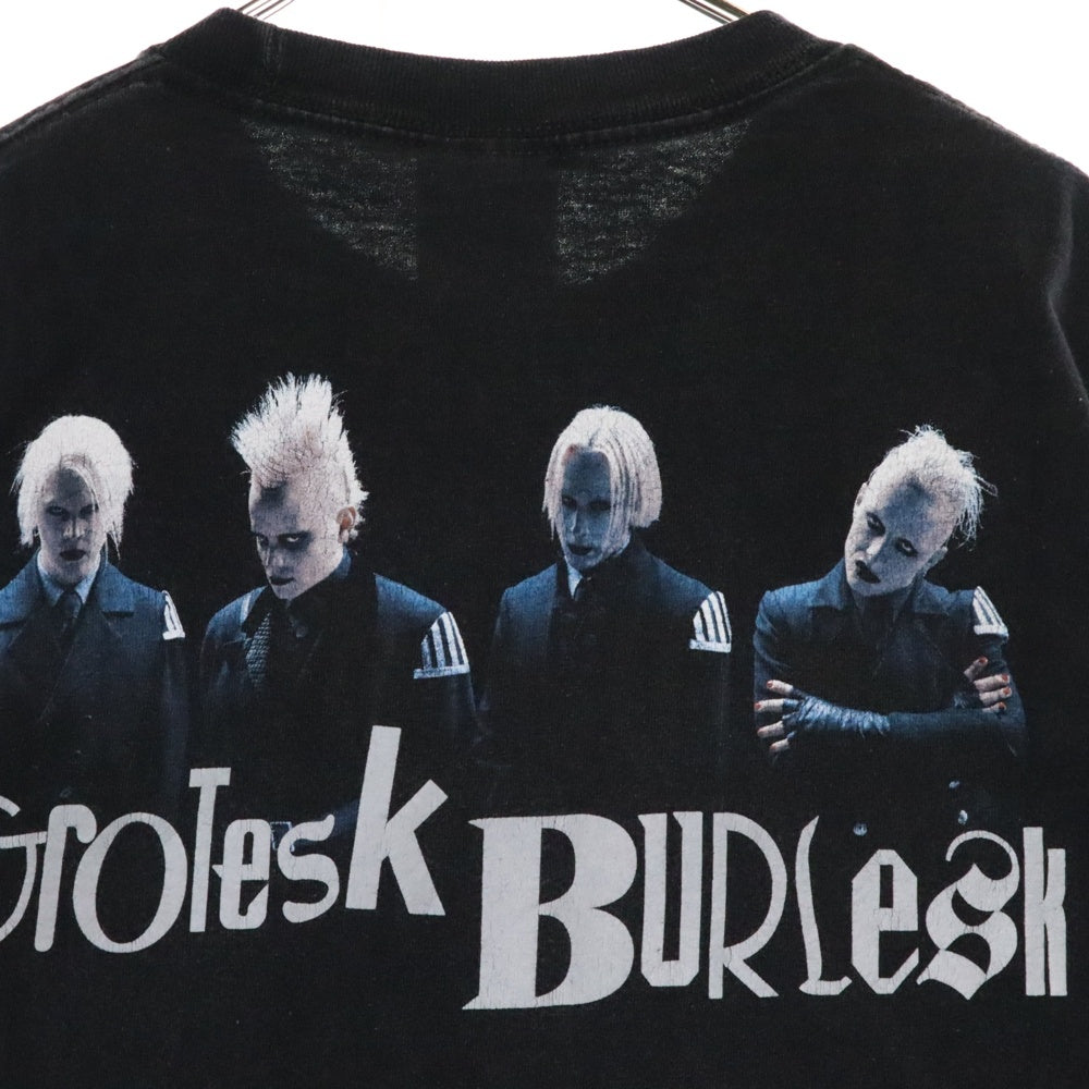 VINTAGE(ヴィンテージ) 00s MARILYN MANSON GROTESK BURLESK TOUR マリリンマンソン グロテスク バーレスク Tシャツ 半袖 カットソー ブラック