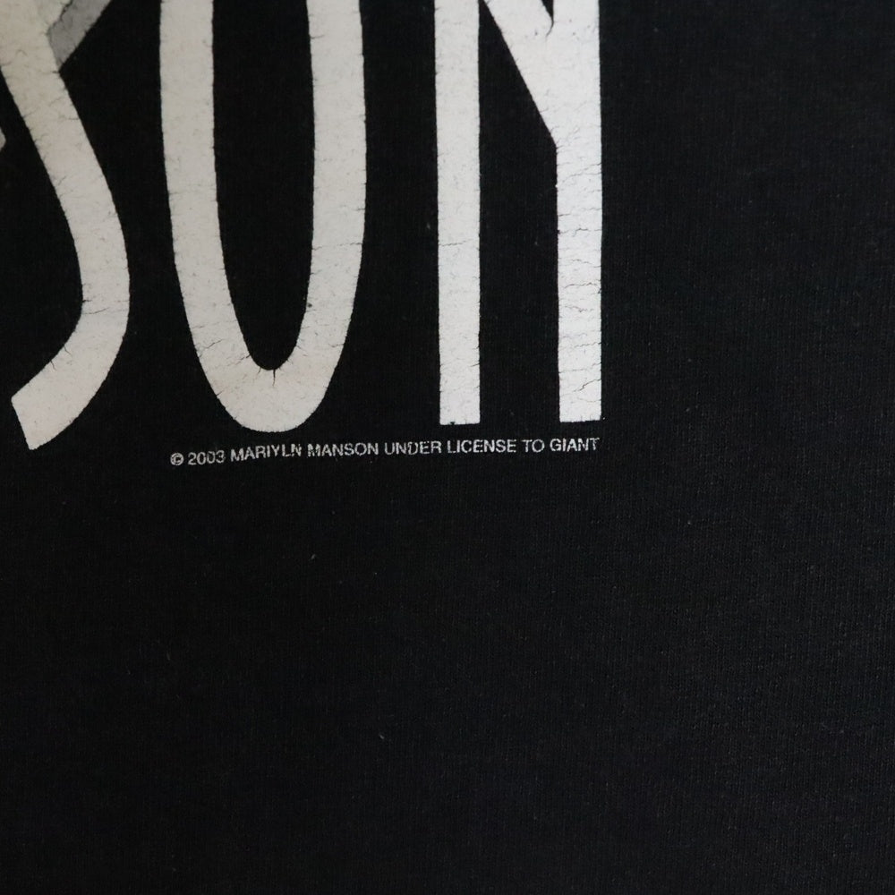 VINTAGE(ヴィンテージ) 00s MARILYN MANSON GROTESK BURLESK TOUR マリリンマンソン グロテスク バーレスク Tシャツ 半袖 カットソー ブラック