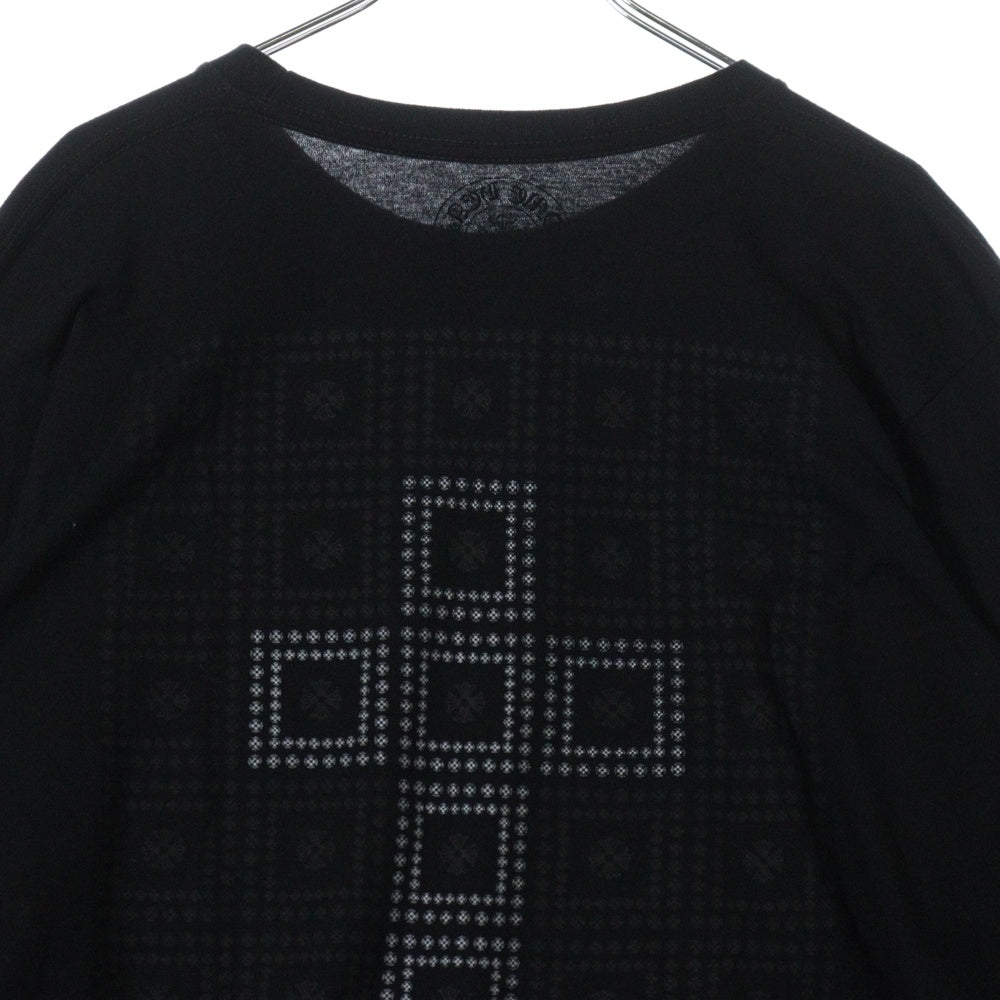 CHROME HEARTS(クロムハーツ) CH PLS L/S CHプラス 両面プリント ロングスリーブ 長袖Tシャツ ブラック