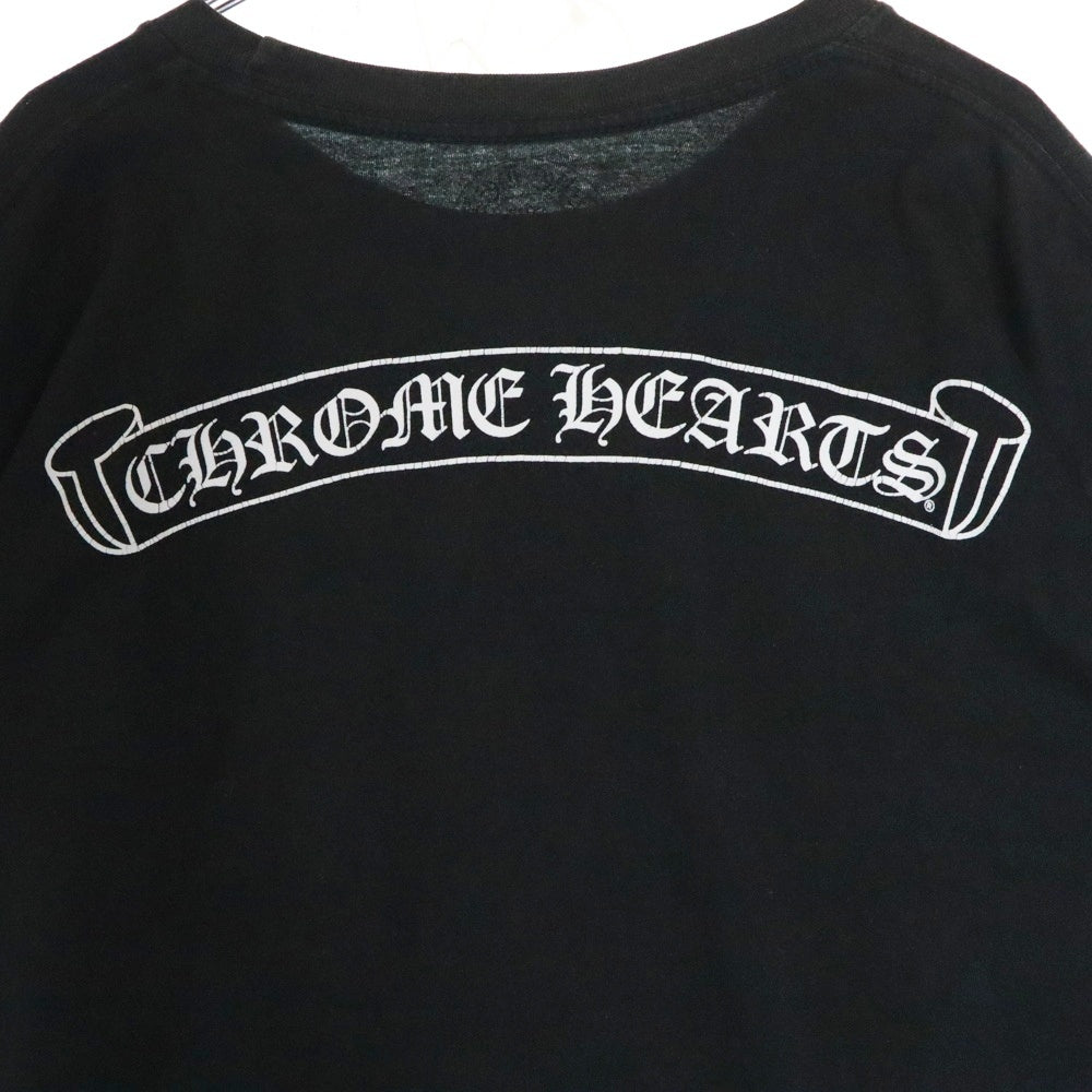 CHROME HEARTS(クロムハーツ) MLTCOL CEM CRS LS マルチセメタリークロスプリント ロングスリーブ 長袖Tシャツ ブラック