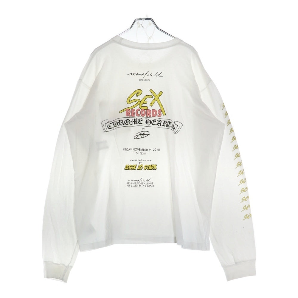 CHROME HEARTS(クロムハーツ) ×MATTY BOY Sex Records L/S Tee マッティボーイ セックスレコード ロングスリーブ 長袖Tシャツ ホワイト