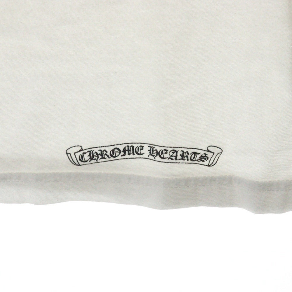 CHROME HEARTS(クロムハーツ) CH L S 1 Arch Logo アーチロゴプリント ロングスリーブ 長袖Tシャツ ホワイト