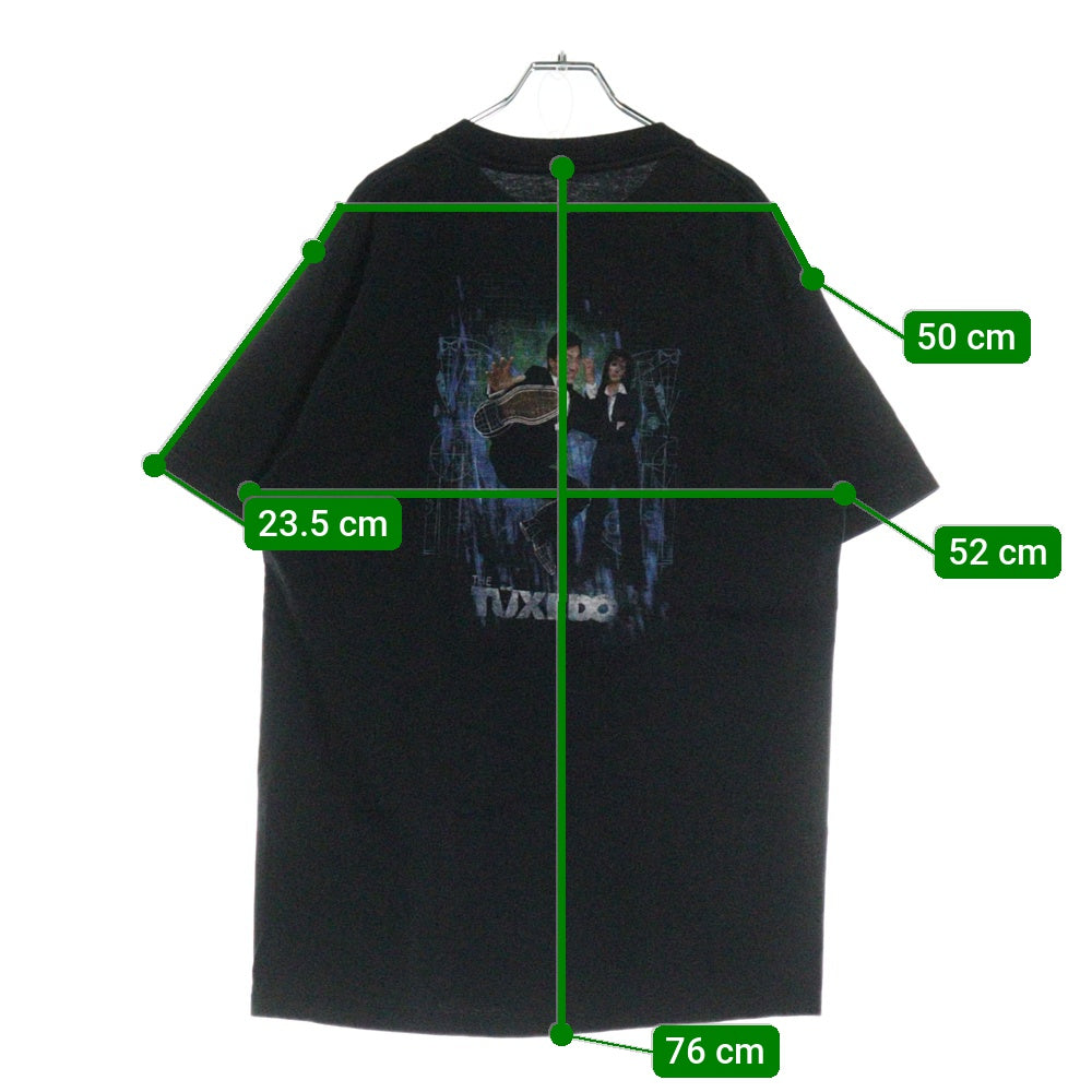 VINTAGE(ヴィンテージ) 90S THE TUXEDO ジャッキチェーン 両面プリント 半袖Tシャツ ブラック