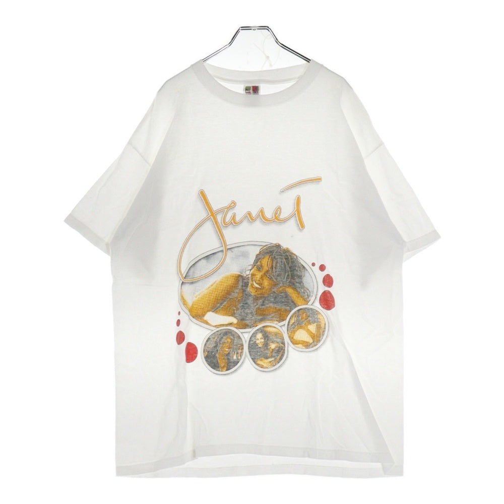 VINTAGE(ヴィンテージ) 00S JANET JACKSON ジャネットジャクソン プリント 半袖Tシャツ ホワイト