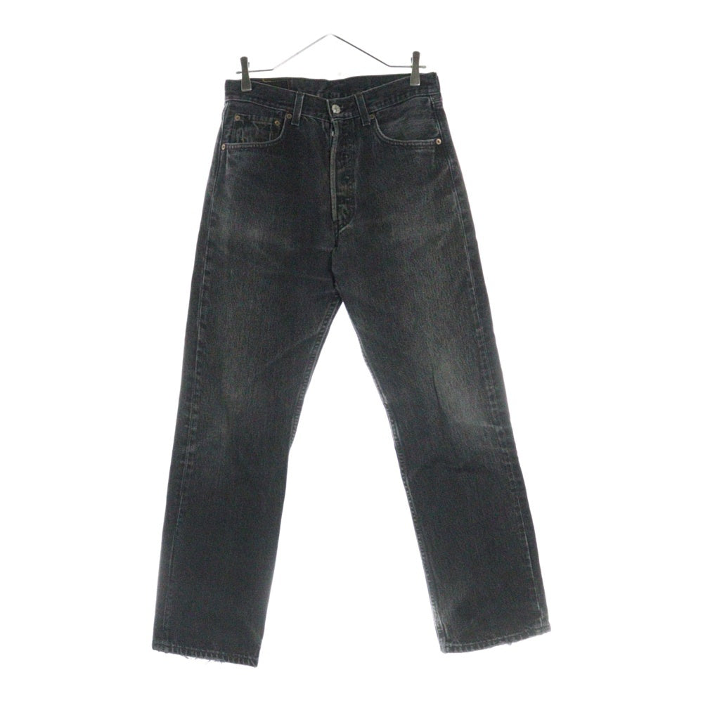 Levi's(リーバイス) 90S 501 ボタンフライ ストレートデニムパンツ ブラック