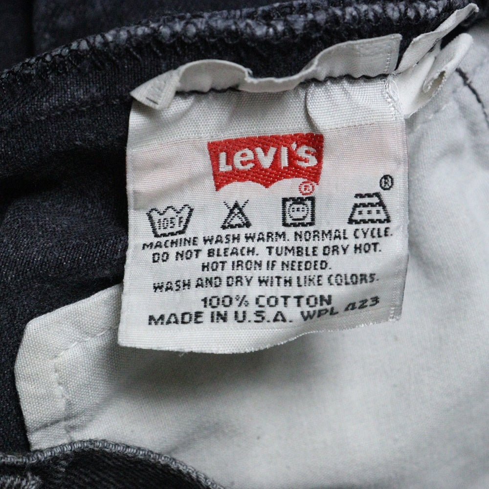 Levi's(リーバイス) 90S 501 ボタンフライ ストレートデニムパンツ ブラック