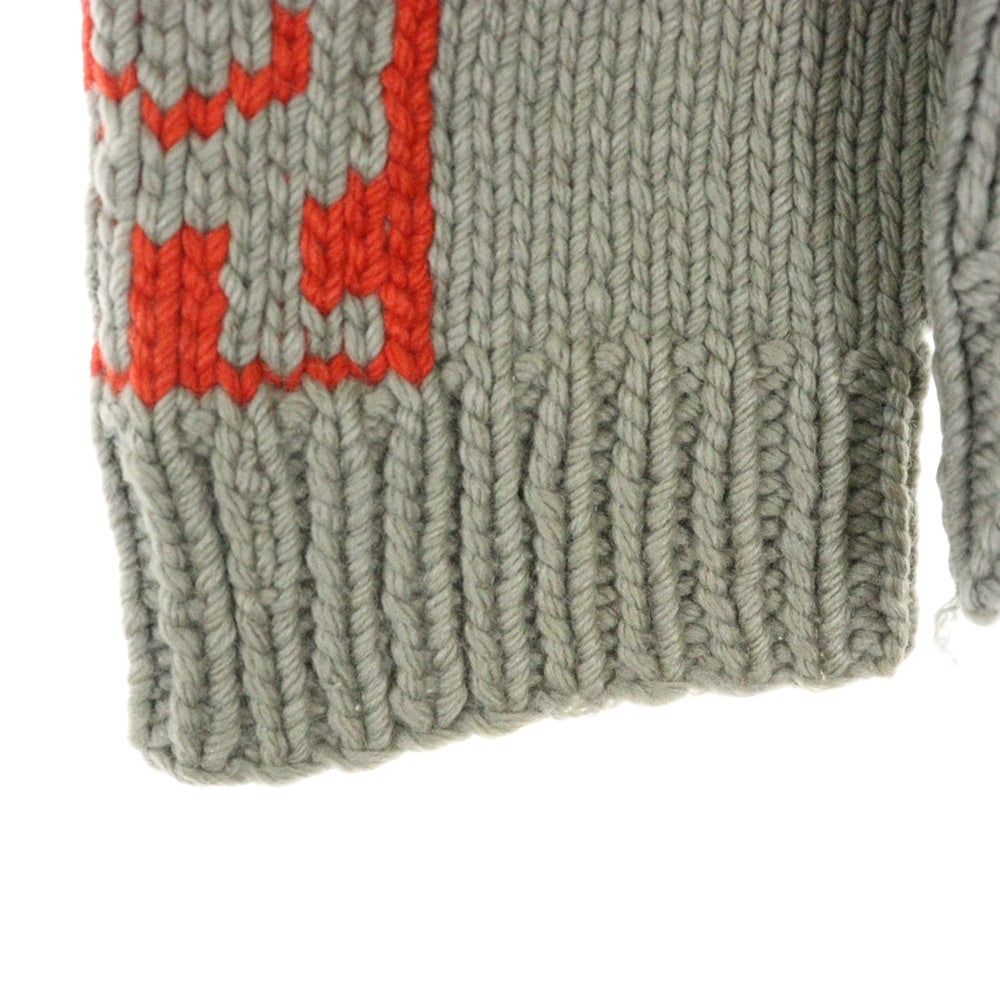 VINTAGE(ヴィンテージ) 60S COWICHAN WOOL JACKE TOTEM POLE LIGHTNINGジップ サンダーバード トーテムポール カウチンセーター グレー