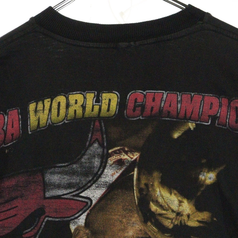 VINTAGE(ヴィンテージ) 90s CHICAGO BULLS 1996 NBA WORLD CHAMPIONS シカゴブルズ 両面プリント 半袖Tシャツ カットソー ブラック