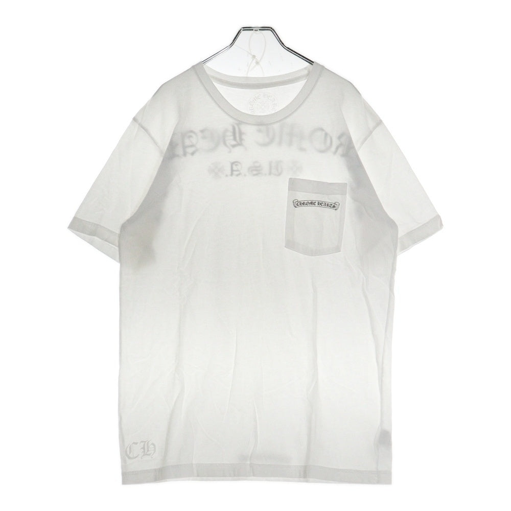 CHROME HEARTS(クロムハーツ) USA Logo S/S TEE スクロールロゴプリントクルーネック半袖Tシャツ ホワイト