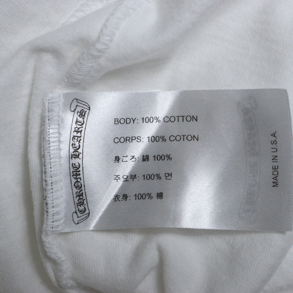CHROME HEARTS(クロムハーツ) USA Logo S/S TEE スクロールロゴプリントクルーネック半袖Tシャツ ホワイト